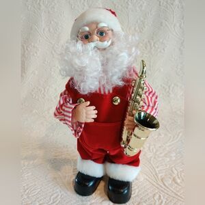 Animated Musical Santa Claus Motion Activated Battery Operated Christmas Decor